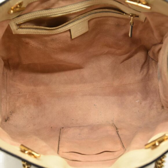 $2390 Gucci GG Supreme Monogram Medium Padlock Tote White Guccissima - Picture 12 of 16